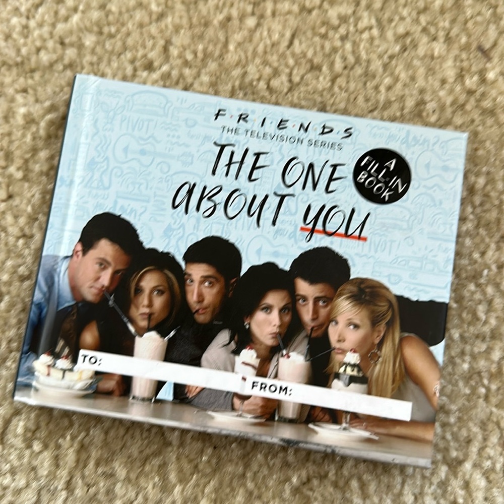 NEW Friends fill-in book “the one about you”